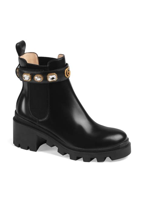 gucci jeweled boots|gucci trip bootie with jewels.